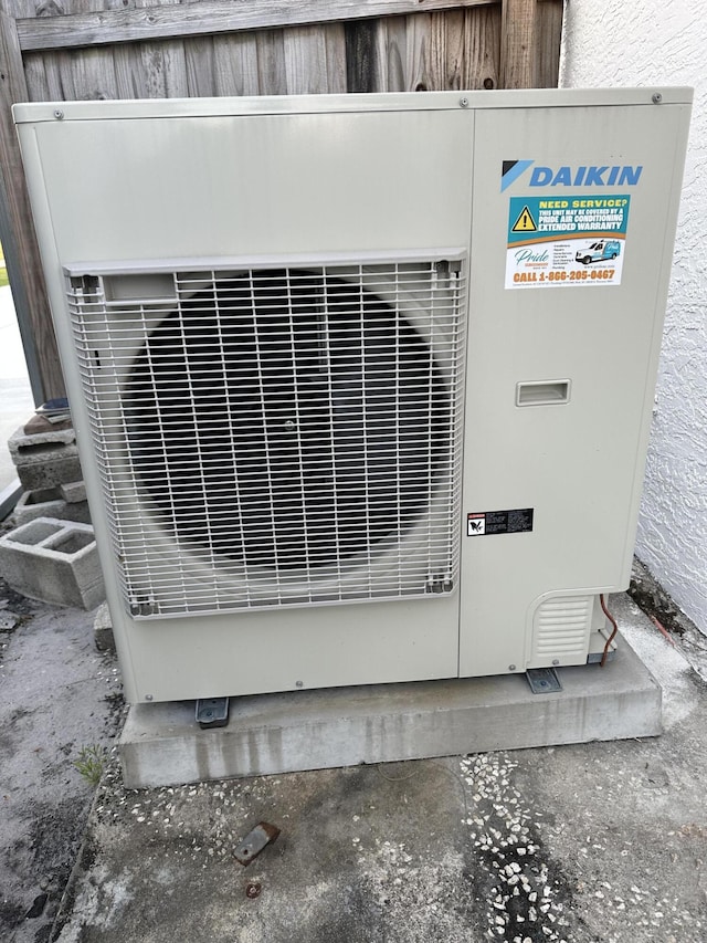 exterior details with ac unit