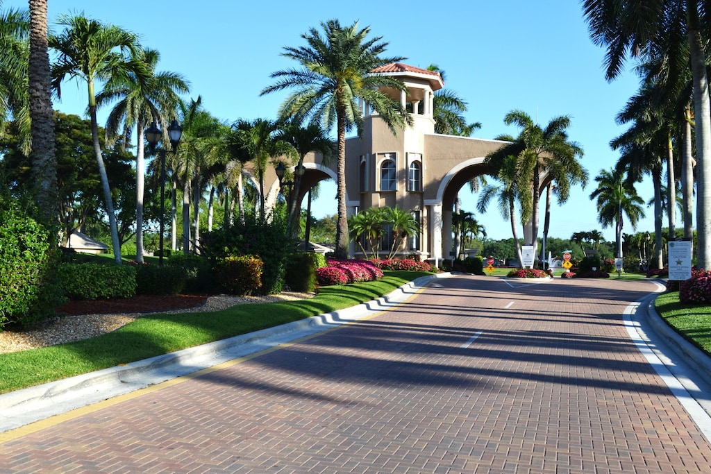 view of road featuring curbs