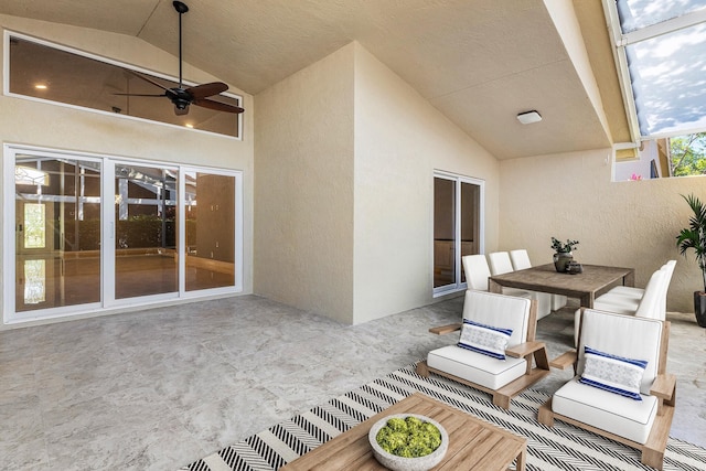 13853 Via Da Vinci, Delray Beach, FL 33446 - view of patio with ceiling fan