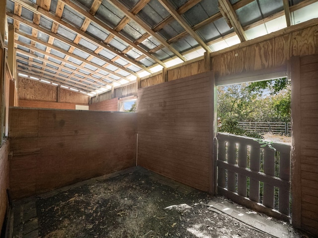 view of horse barn