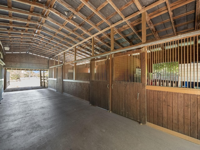 view of stable