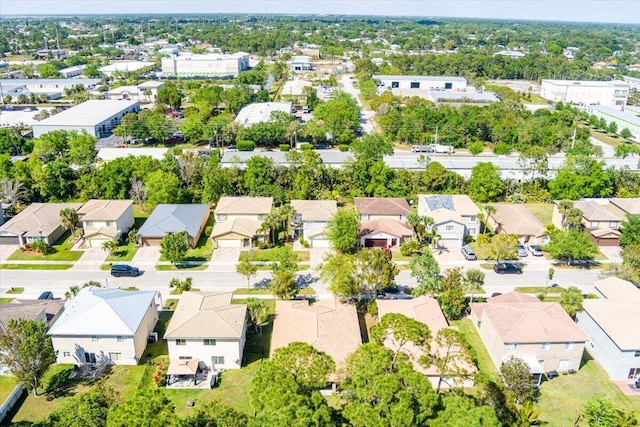 drone / aerial view with a residential view