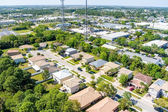 bird's eye view with a residential view