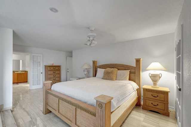 10476 SW 52nd St, Cooper City, FL 33328 - bedroom with a ceiling fan and ensuite bath