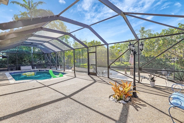 10476 SW 52nd St, Cooper City, FL 33328 - outdoor pool with a patio, a lanai, and a jacuzzi
