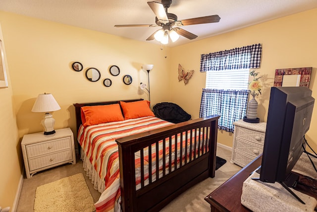 6496 NW Groveland Ter, Port Saint Lucie, FL 34986 - carpeted bedroom with baseboards and ceiling fan