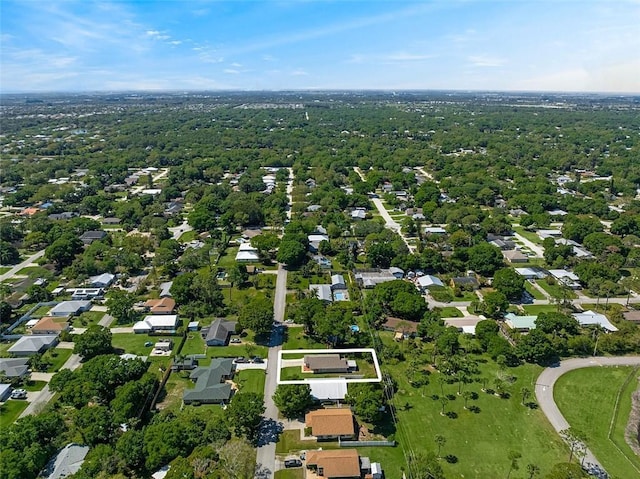 bird's eye view with a residential view