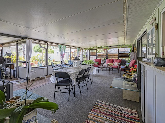 view of sunroom / solarium