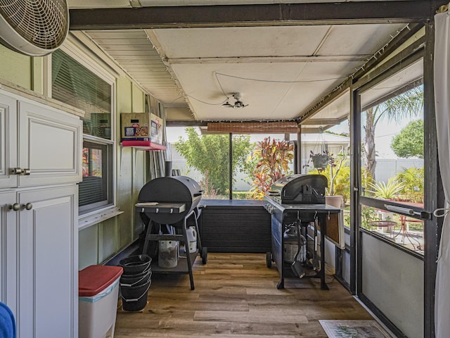 view of sunroom / solarium