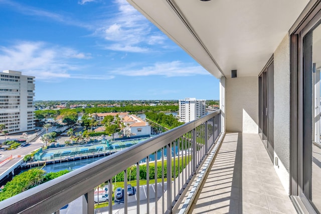 4545 N Ocean Blvd Unit 10C, Boca Raton, FL 33431 - balcony featuring a water view and a view of city