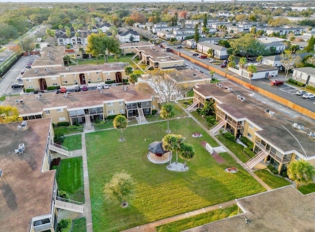 aerial view featuring a residential view