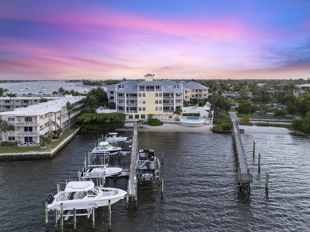 309 E Ocean Ave Unit 103, Lantana, FL 33462 - view of dock featuring a water view and boat lift