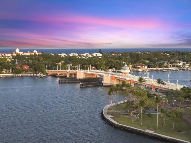 309 E Ocean Ave Unit 103, Lantana, FL 33462 - property view of water with a dock