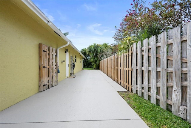 view of patio / terrace with fence