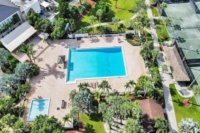 drone / aerial view