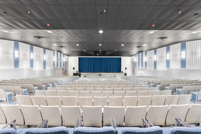 7240 Huntington Ln Unit 802, Delray Beach, FL 33446 - home theater featuring recessed lighting and visible vents