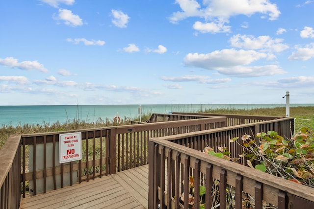 10701 S Ocean Dr Unit 876, Jensen Beach, FL 34957 - deck with a water view