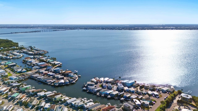 10701 S Ocean Dr Unit 876, Jensen Beach, FL 34957 - birds eye view of property with a water view and a residential view