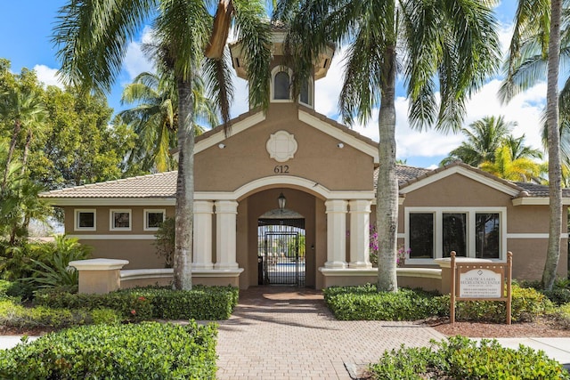 view of property with fence