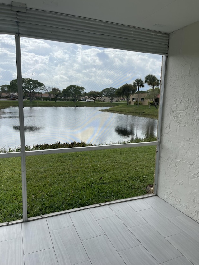 view of water feature