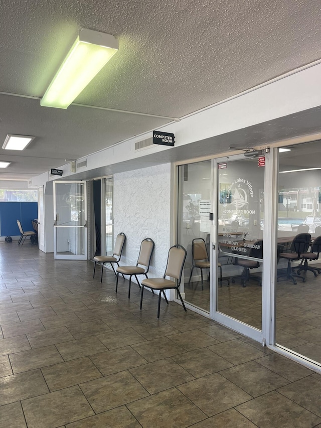 interior space featuring visible vents