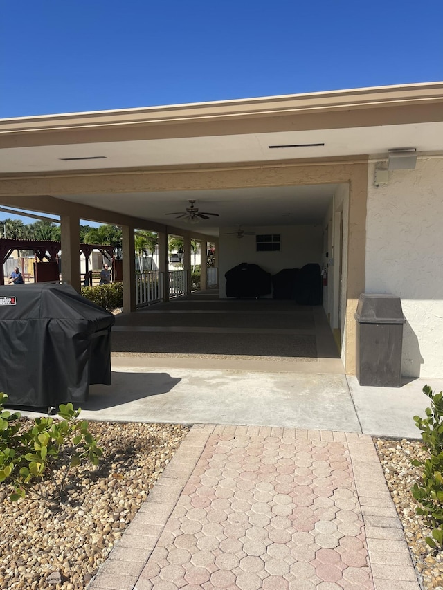 view of vehicle parking