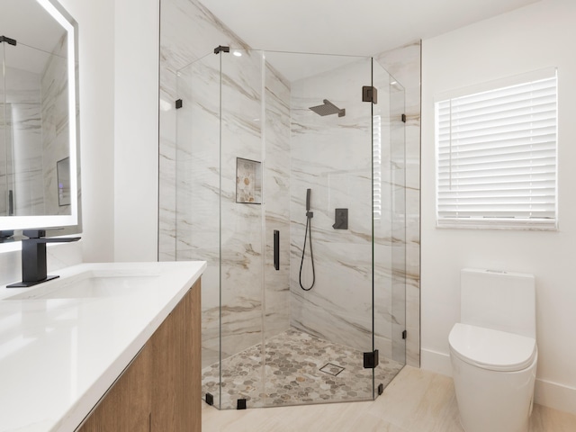 4524 Concordia Ln, Boynton Beach, FL 33436 - full bath with vanity and a marble finish shower