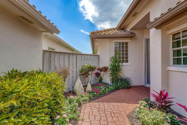 view of patio with fence