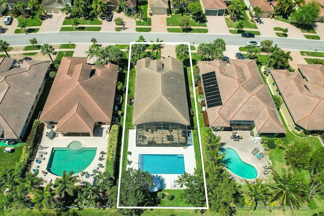 bird's eye view featuring a residential view