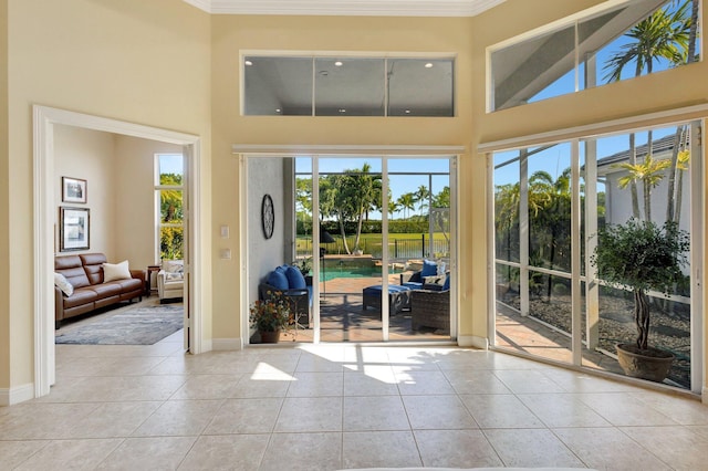 view of sunroom