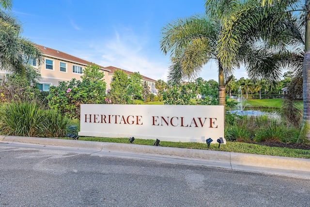 6232 SE Portofino Cir Unit 903, Hobe Sound, FL 33455 - community / neighborhood sign featuring a water view