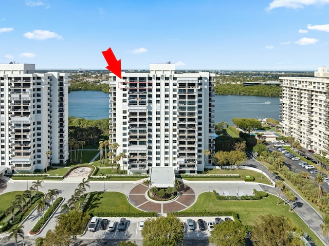 view of property featuring a water view