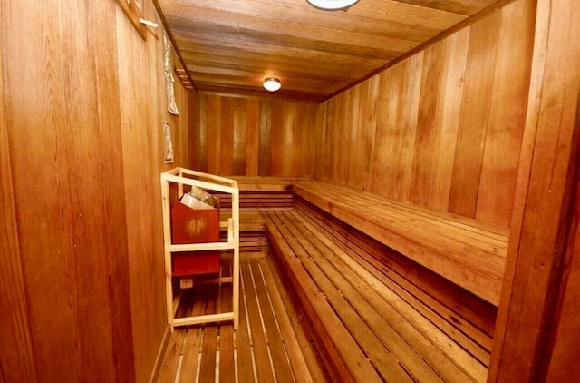 400 Village Green Cir W Unit 202, Palm Springs, FL 33461 - relaxing sauna with wood ceiling and wood walls