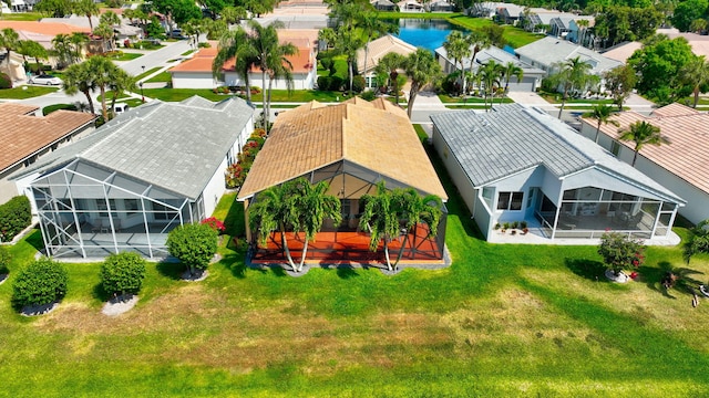 drone / aerial view featuring a residential view