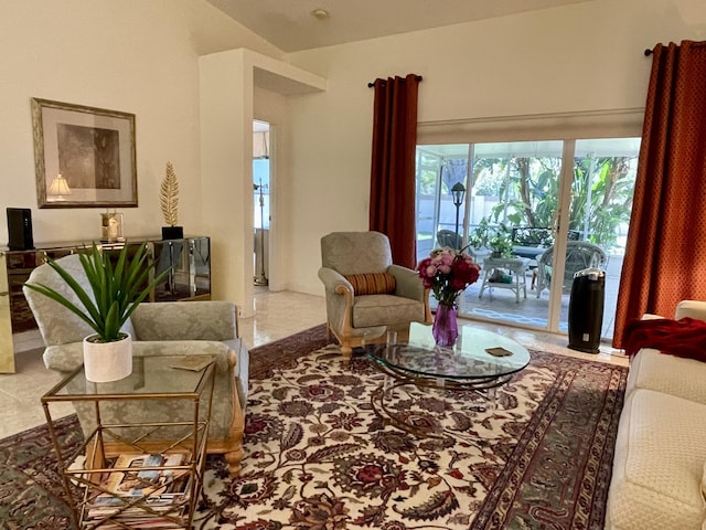 view of living area