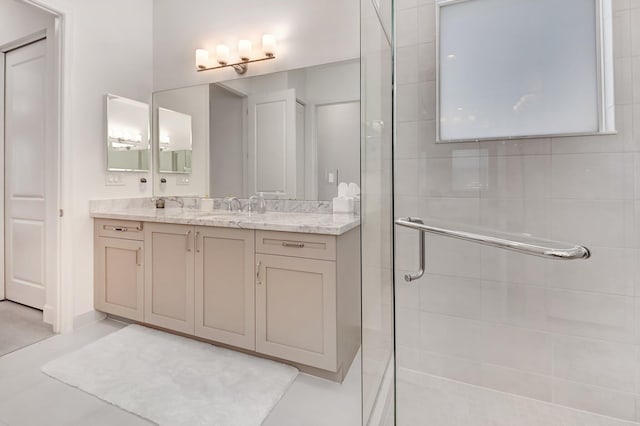 7855 Wildflower Shores Dr, Delray Beach, FL 33446 - full bathroom featuring vanity and a shower stall