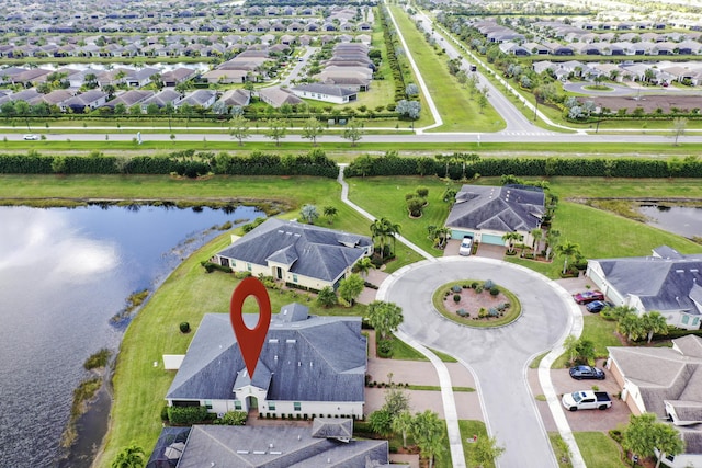 11243 SW Parkside Dr, Port Saint Lucie, FL 34987 - aerial view with a residential view and a water view