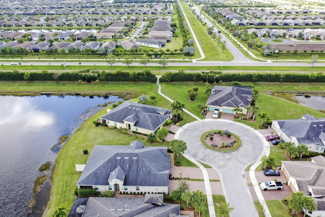 11243 SW Parkside Dr, Port Saint Lucie, FL 34987 - bird's eye view with a residential view and a water view