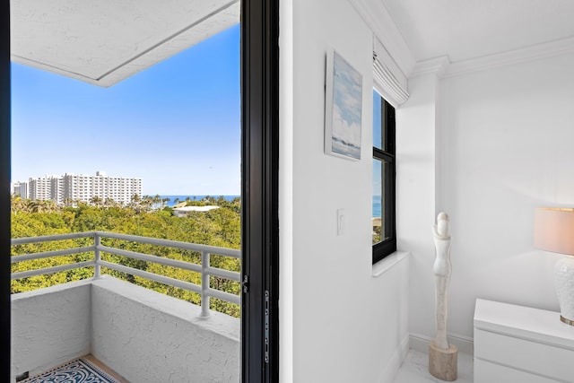 3450 S Ocean Blvd Unit 605, Highland Beach, FL 33487 - balcony with a water view