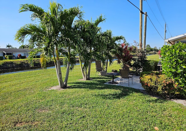 view of yard featuring a patio