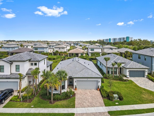 drone / aerial view featuring a residential view