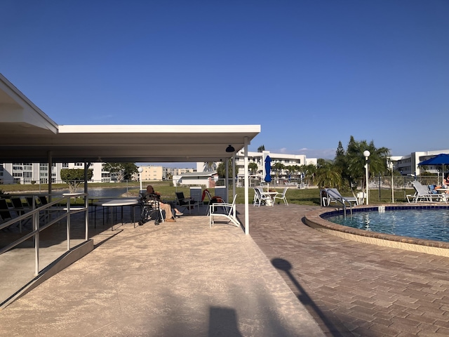 exterior space with a patio area