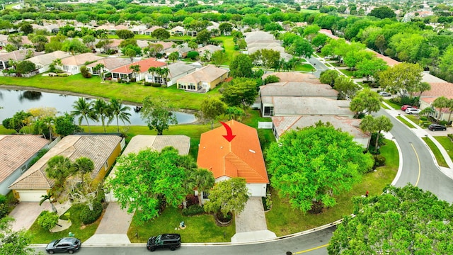 12589 Via Ravenna, Boynton Beach, FL 33436 - birds eye view of property featuring a residential view and a water view