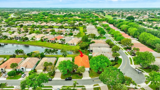 12589 Via Ravenna, Boynton Beach, FL 33436 - bird's eye view featuring a residential view and a water view