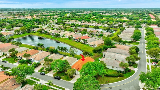 12589 Via Ravenna, Boynton Beach, FL 33436 - aerial view with a residential view and a water view