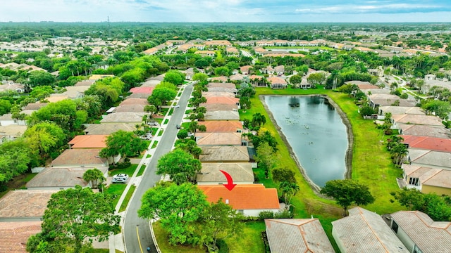 12589 Via Ravenna, Boynton Beach, FL 33436 - bird's eye view with a residential view and a water view