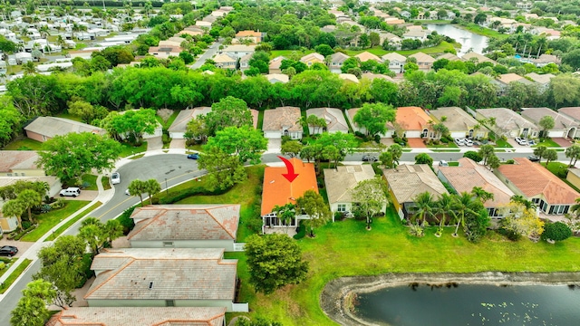 12589 Via Ravenna, Boynton Beach, FL 33436 - aerial view featuring a residential view and a water view