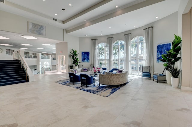 12589 Via Ravenna, Boynton Beach, FL 33436 - building lobby with stairs and visible vents
