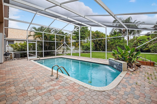 9025 Long Lake Palm Dr, Boca Raton, FL 33496 - swimming pool with a patio and a lanai