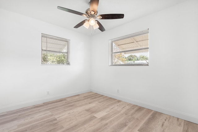 991 SW 31st St, Fort Lauderdale, FL 33315 - spare room featuring a wealth of natural light, baseboards, and light wood-style flooring